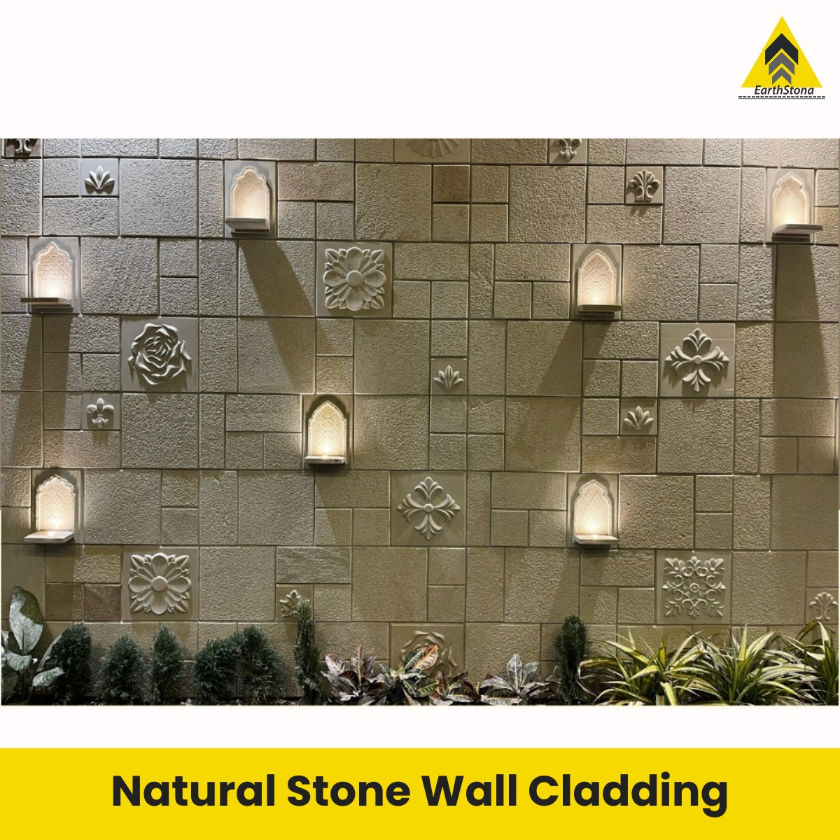Natural Stone Wall Cladding 3D Pattern